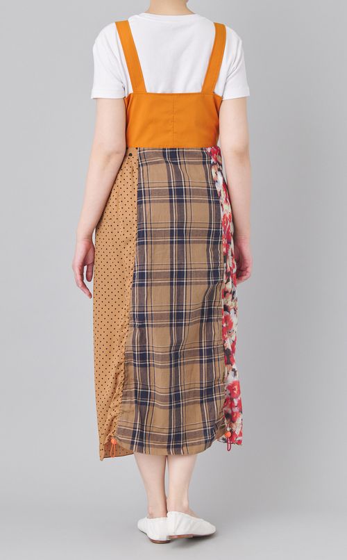 【reADdress】パッチワークジャンパースカート