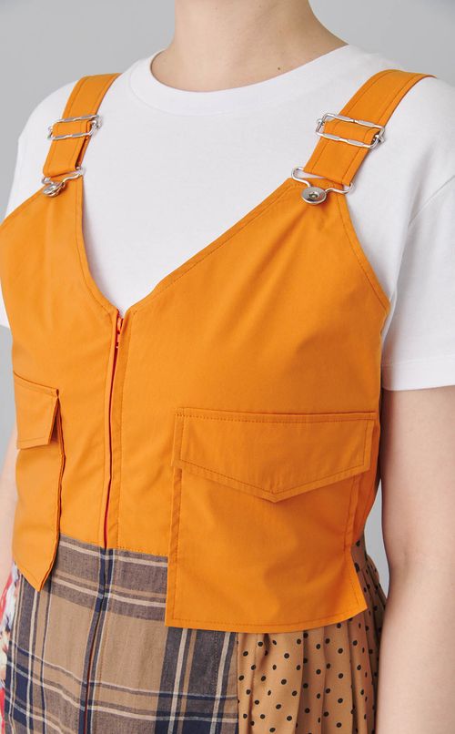 【reADdress】パッチワークジャンパースカート