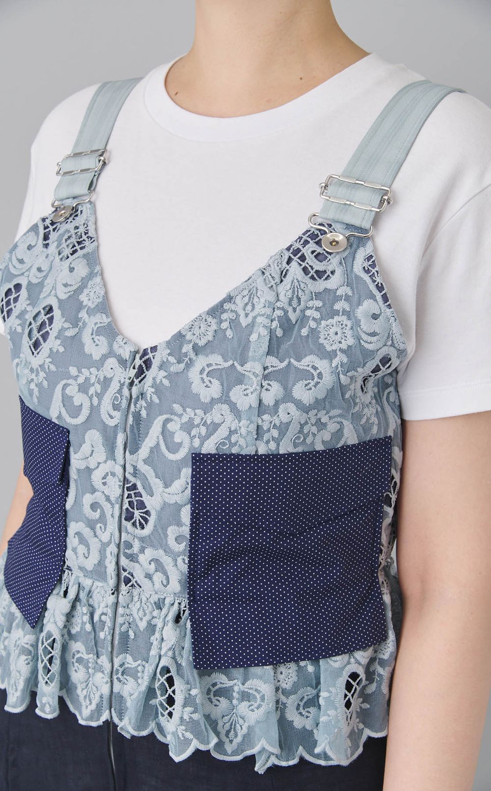 【reADdress】パッチワークジャンパースカート