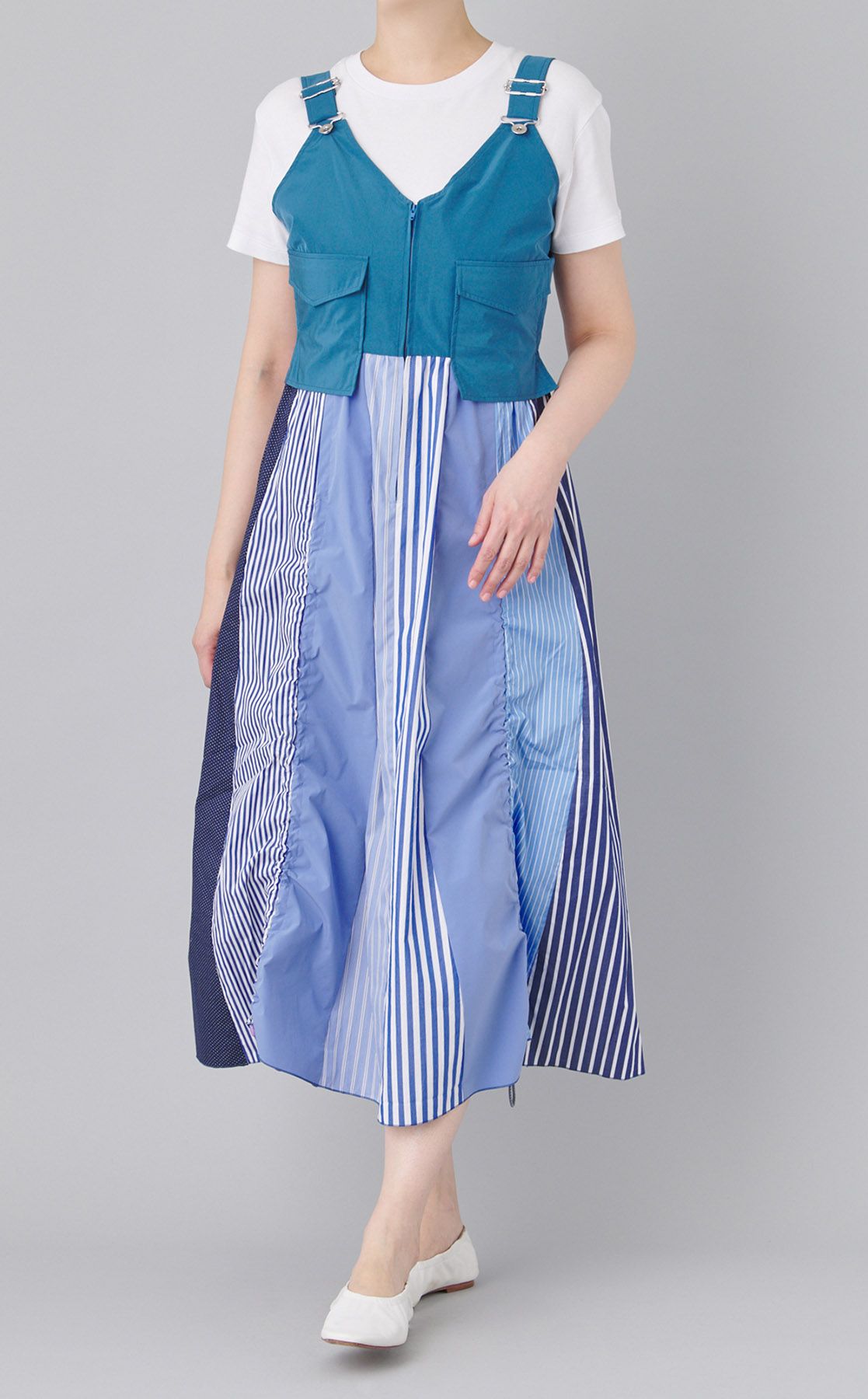 KOHVA｜【reADdress】パッチワークジャンパースカート