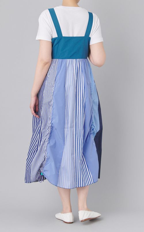 【reADdress】パッチワークジャンパースカート