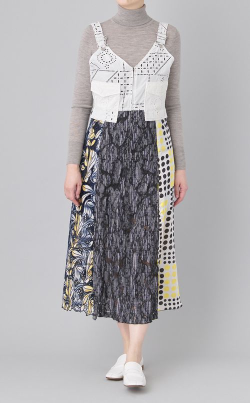 【reADdress】パッチワークジャンパースカート