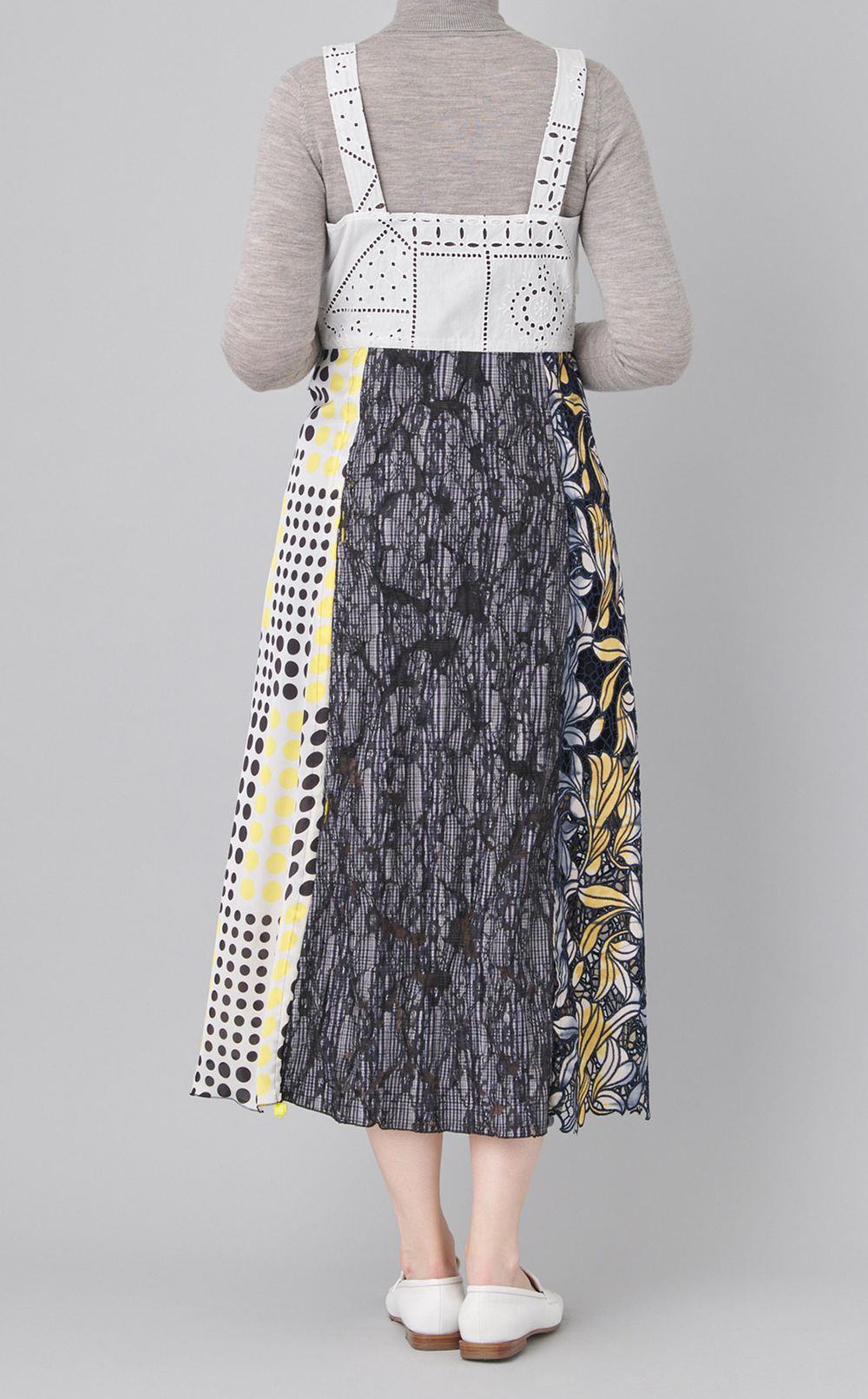 【reADdress】パッチワークジャンパースカート