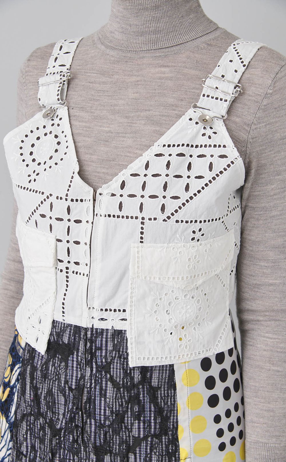 【reADdress】パッチワークジャンパースカート