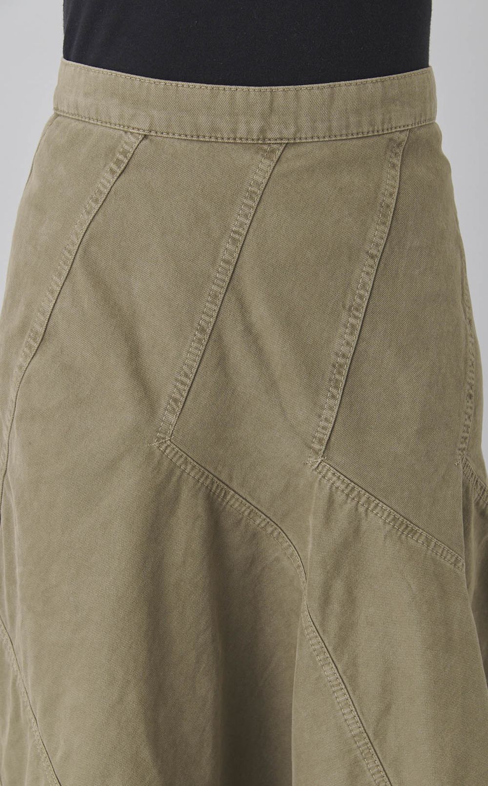 コットンバイアスミディスカート