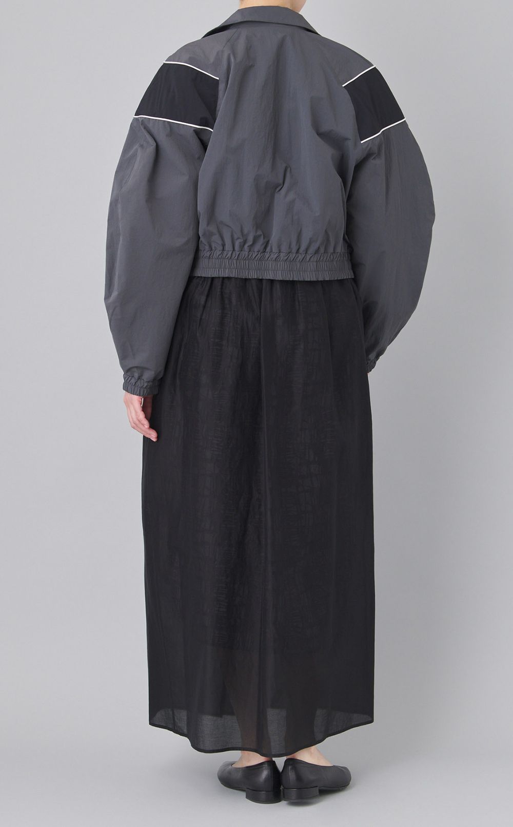 ナイロンダブルジップトラックブルゾン