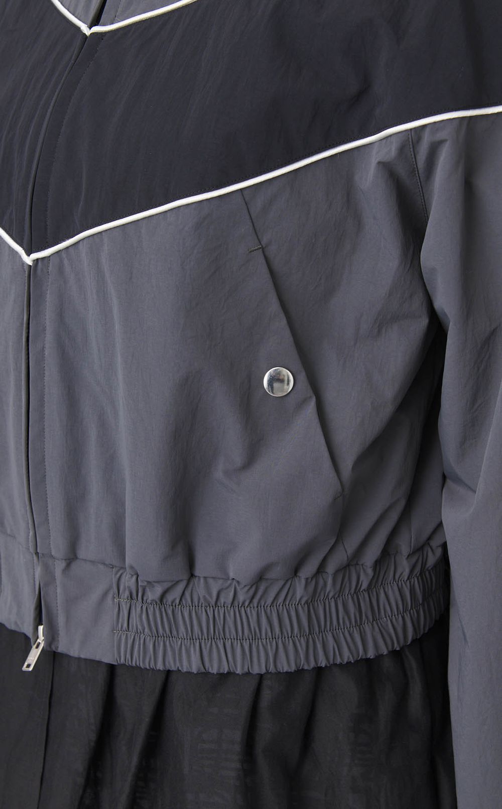 ナイロンダブルジップトラックブルゾン