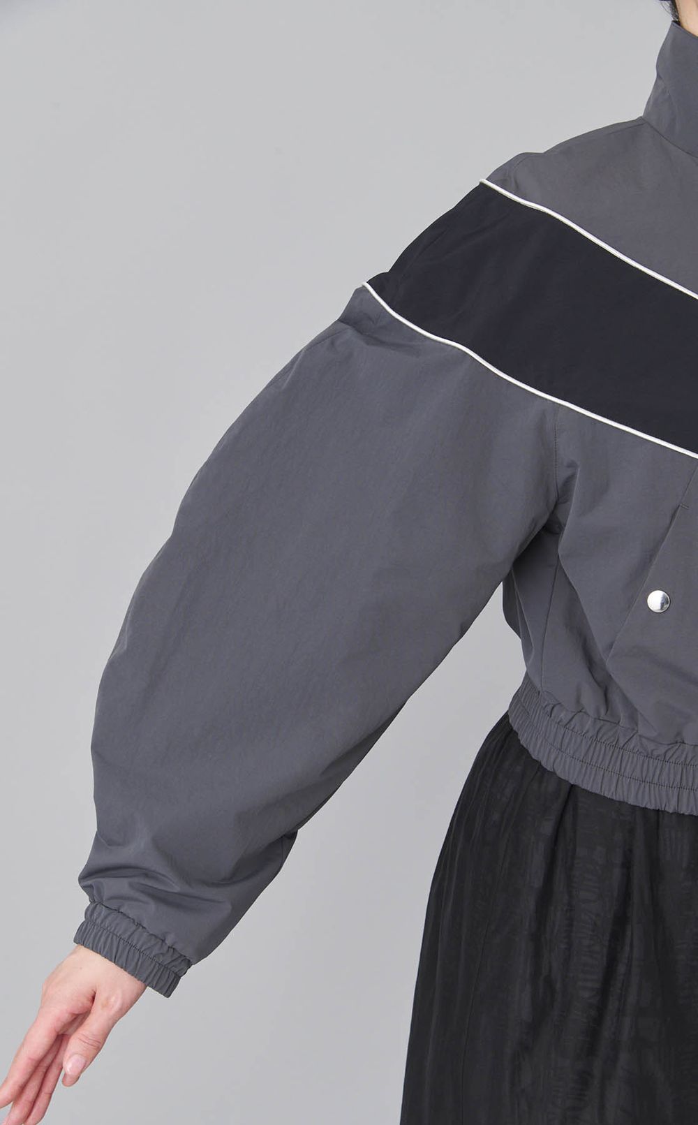 ナイロンダブルジップトラックブルゾン