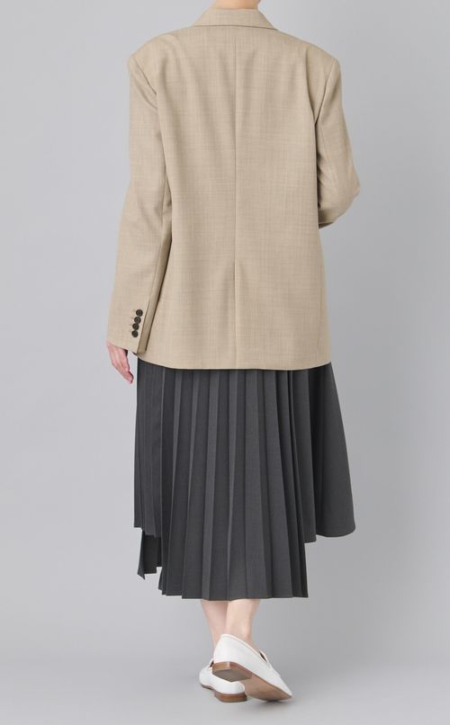 アシンメトリープリーツスカート