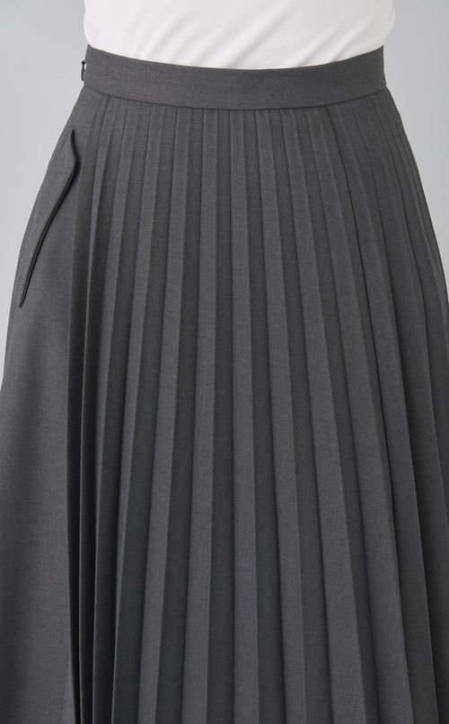 アシンメトリープリーツスカート