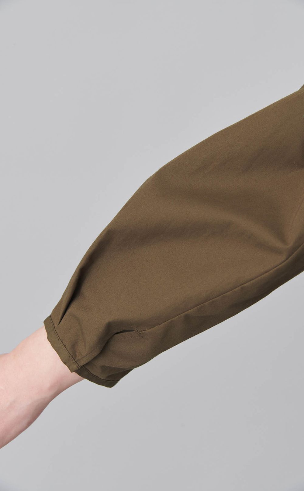 モールスキンギャザーフレアワンピース