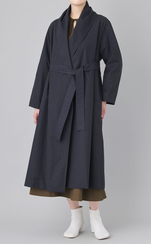スムースクロスガウンコート