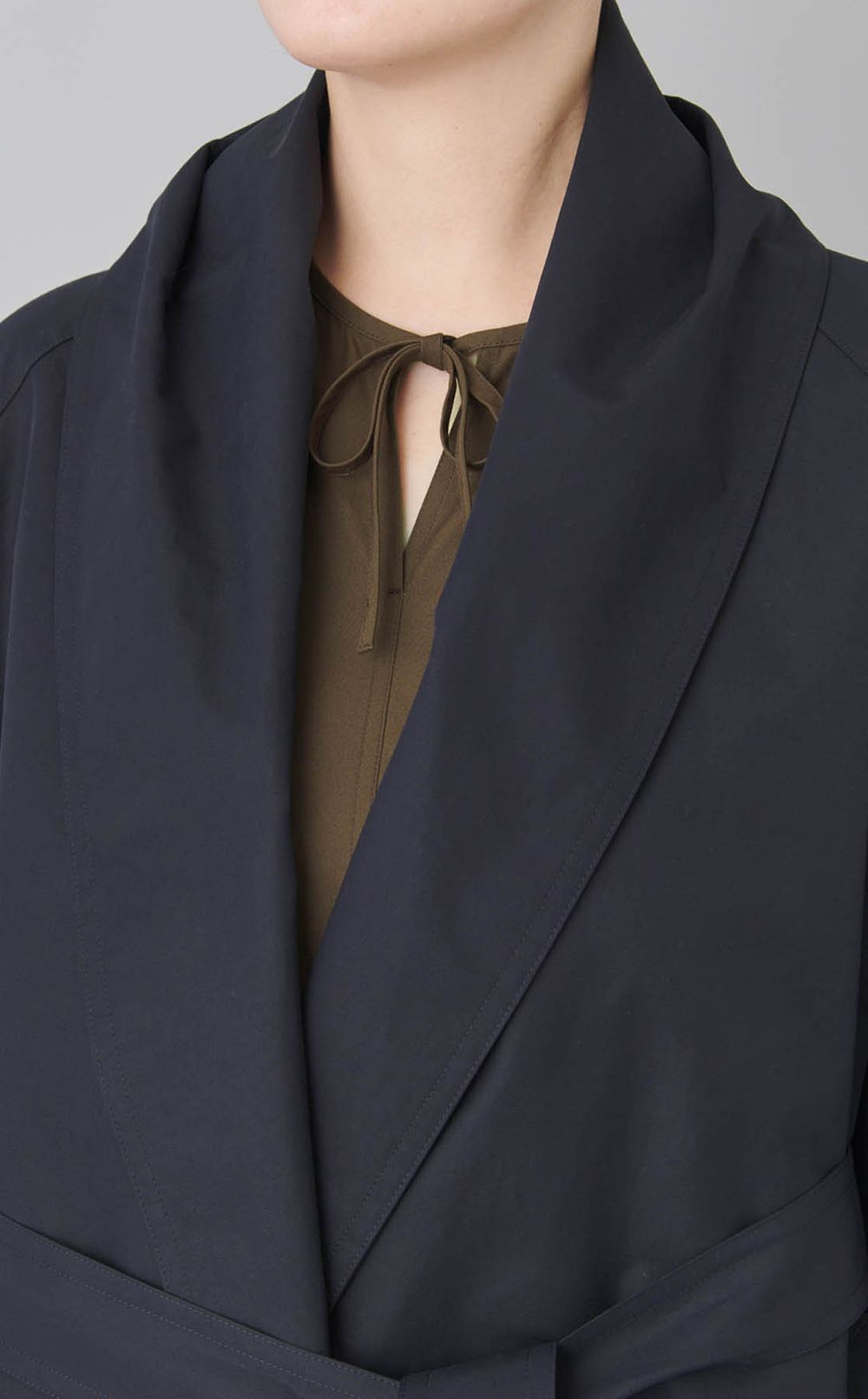 スムースクロスガウンコート