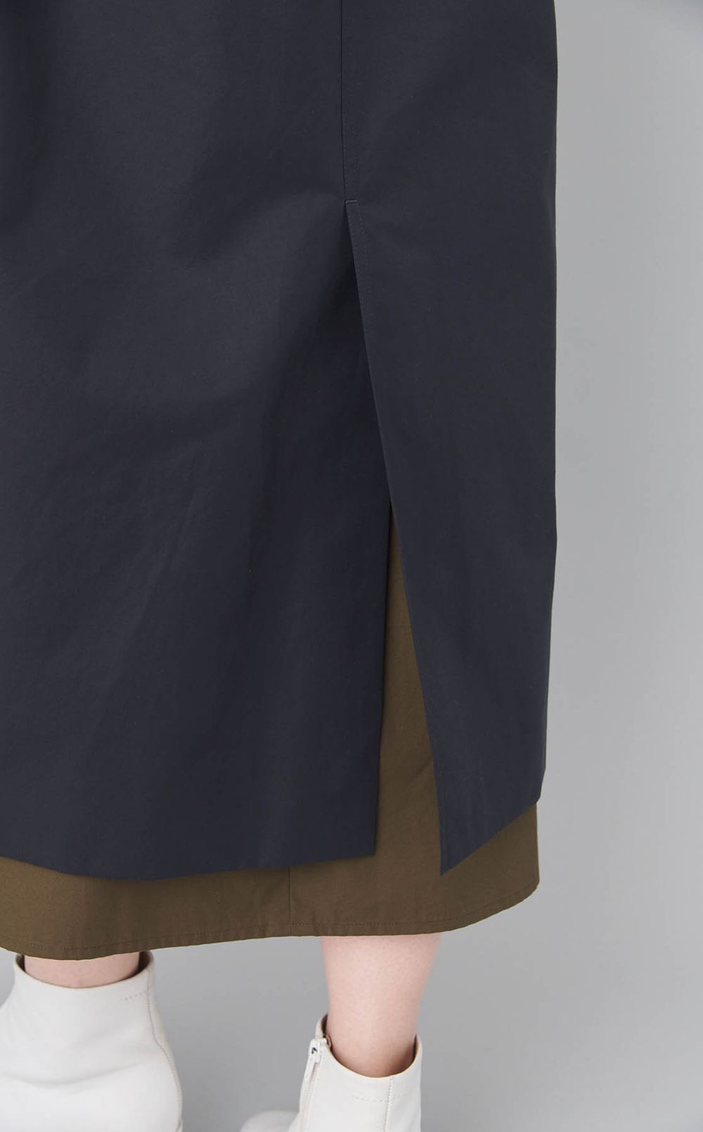 スムースクロスガウンコート