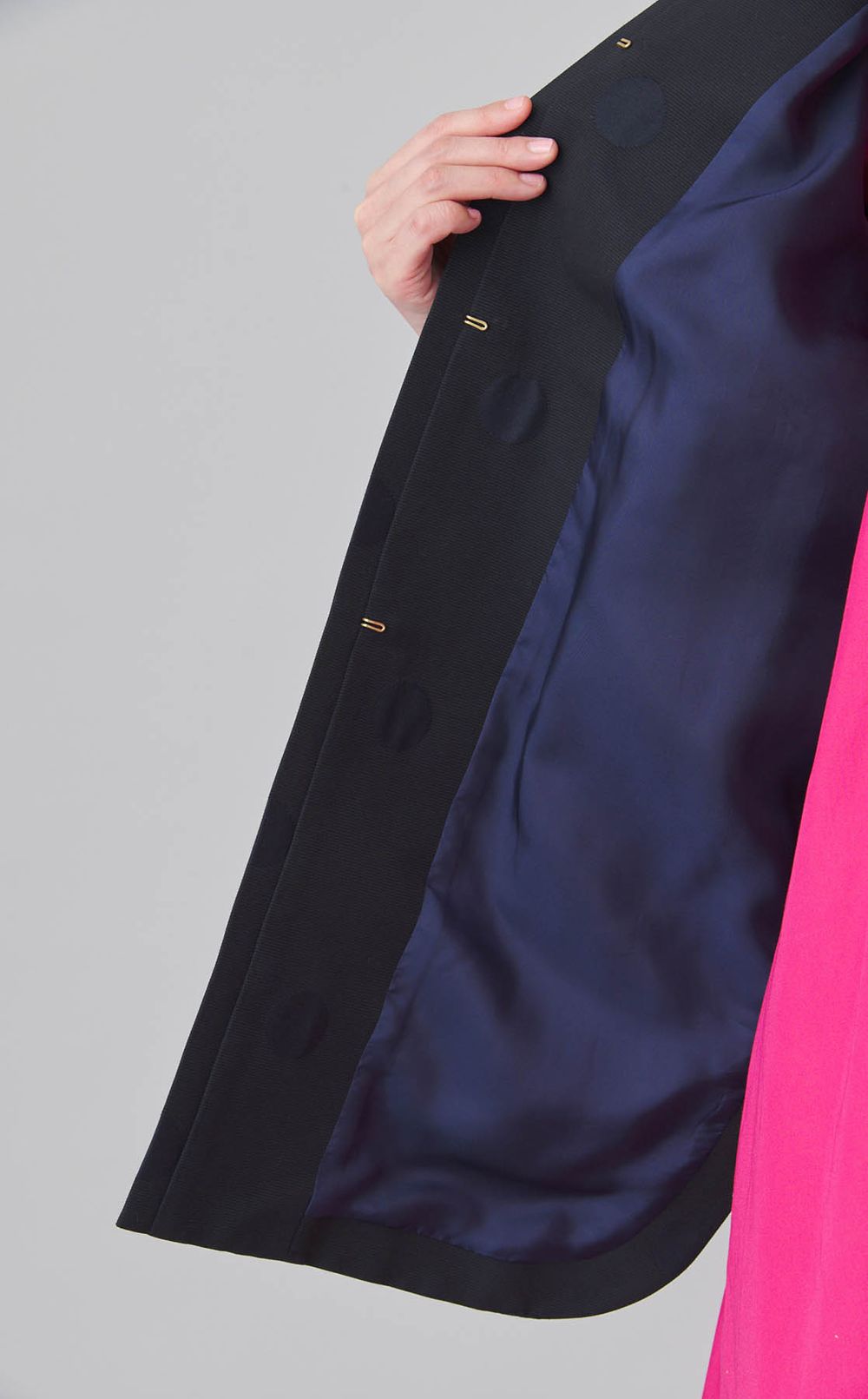 グログランノーカラーコート