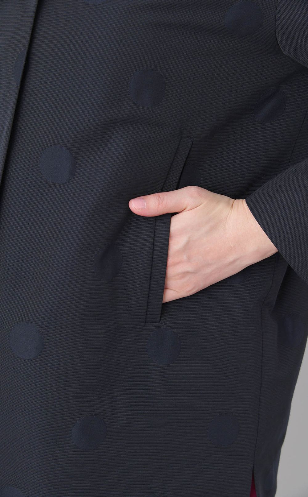 グログランノーカラーコート