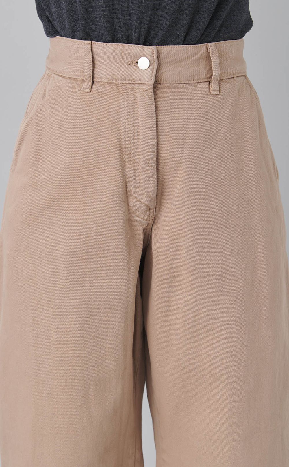 コットンワイドデニムパンツ