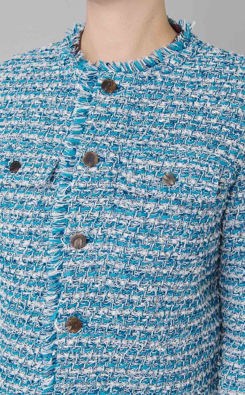 ツイードモクノーカラージャケット