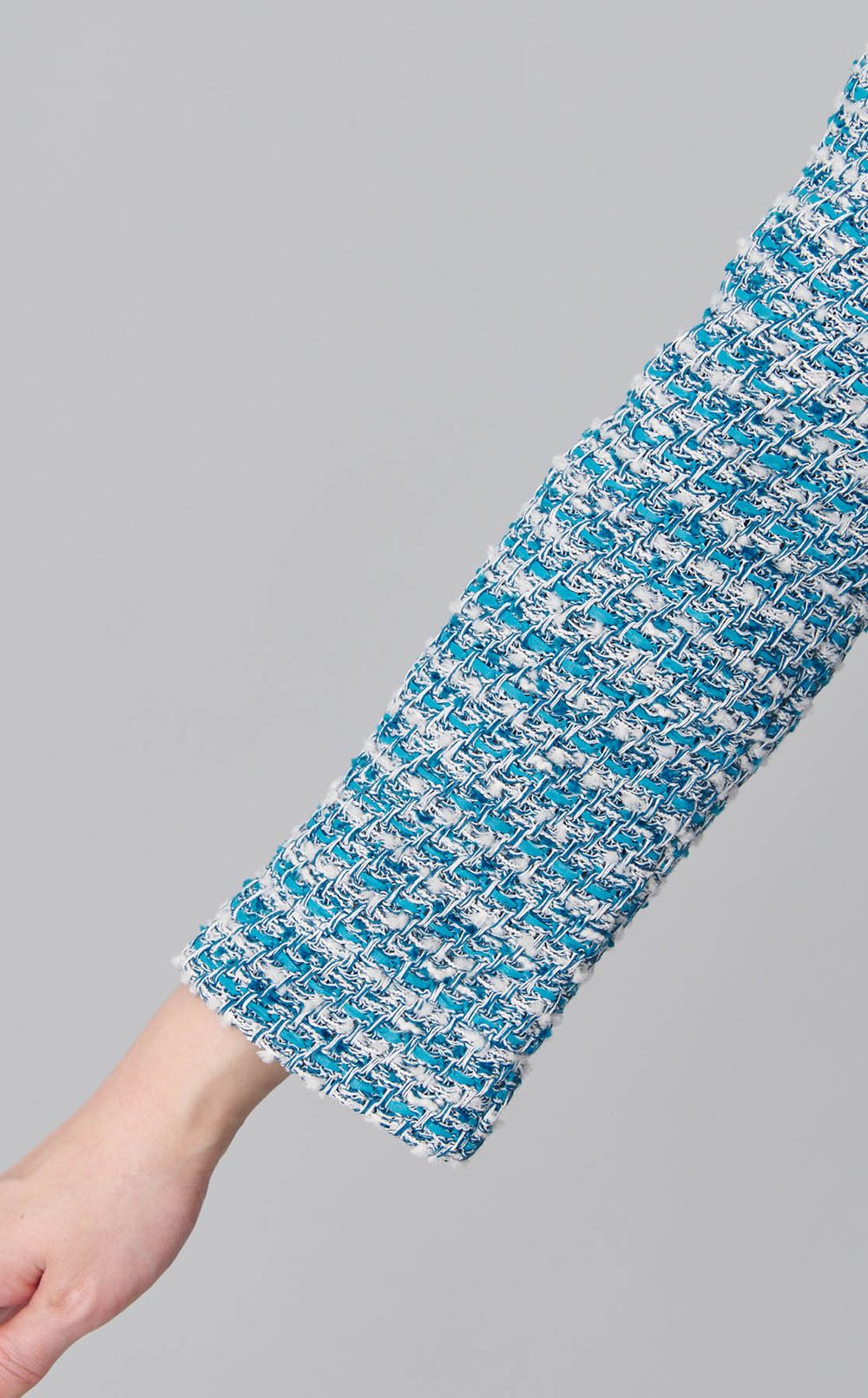 ツイードモクノーカラージャケット