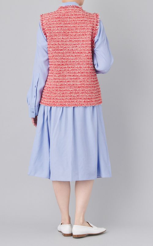 ツイードモクノーカラージレ