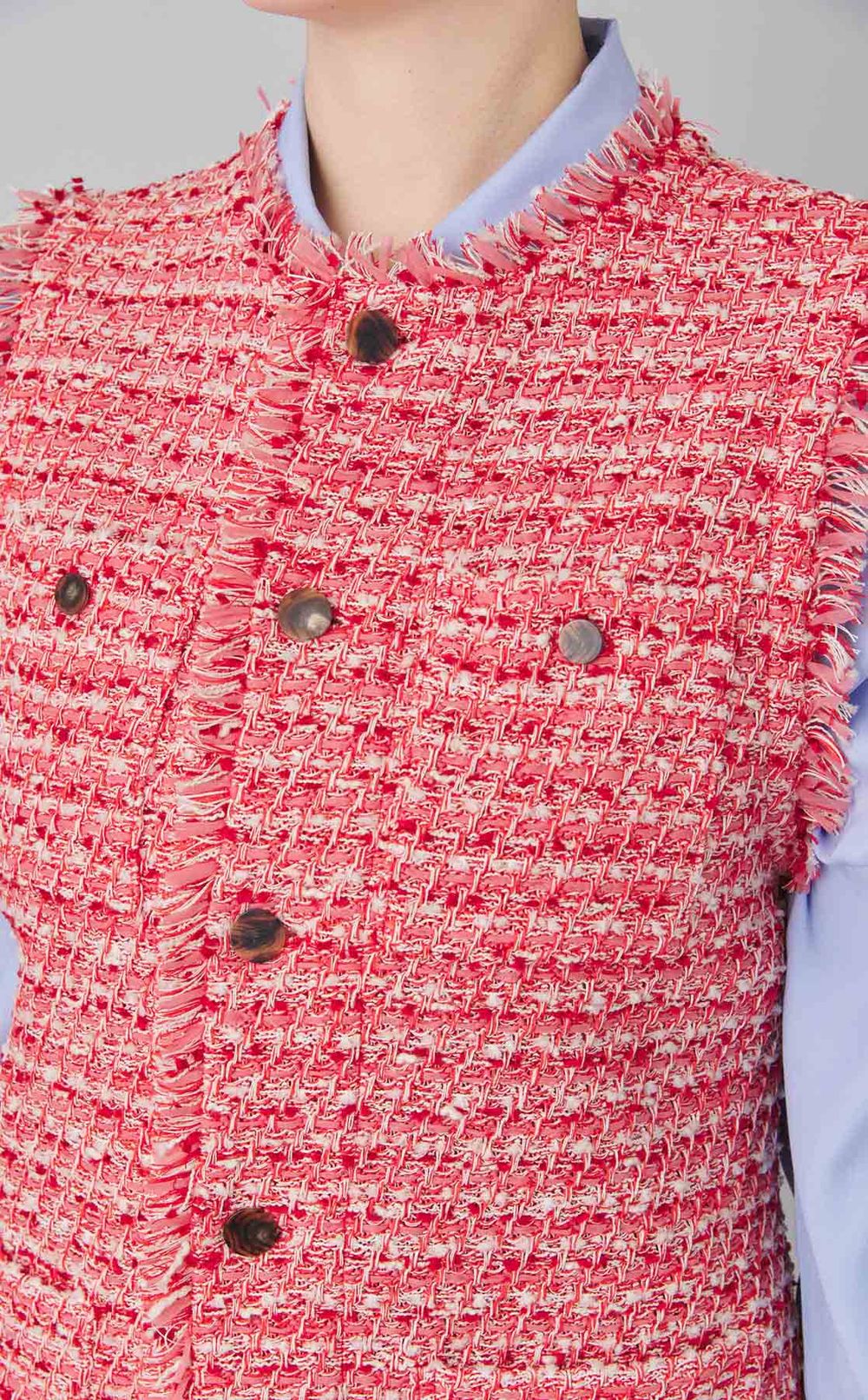 ツイードモクノーカラージレ