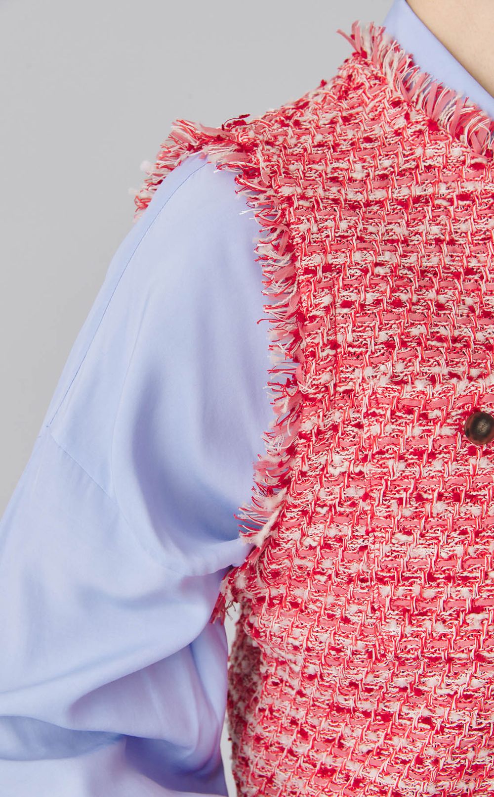 ツイードモクノーカラージレ