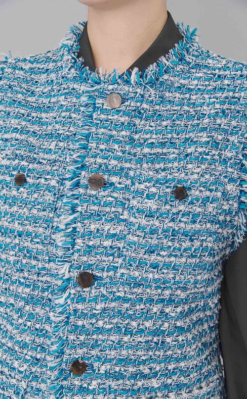 ツイードモクノーカラージレ