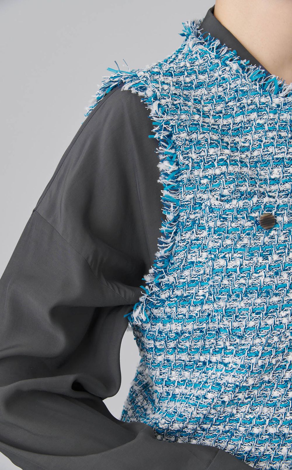 ツイードモクノーカラージレ