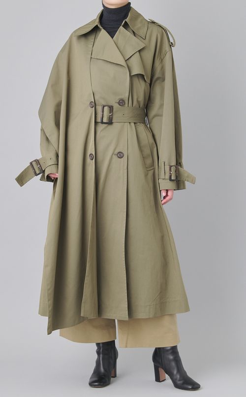 ドレープスカーフトレンチコート