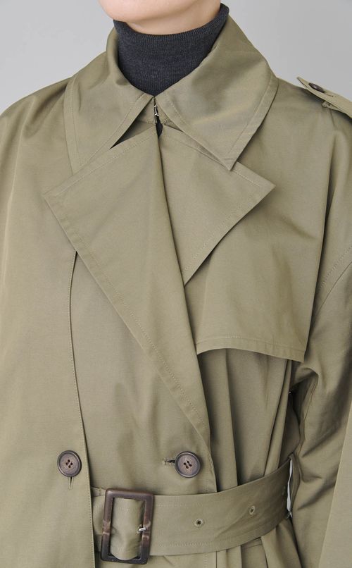 ドレープスカーフトレンチコート