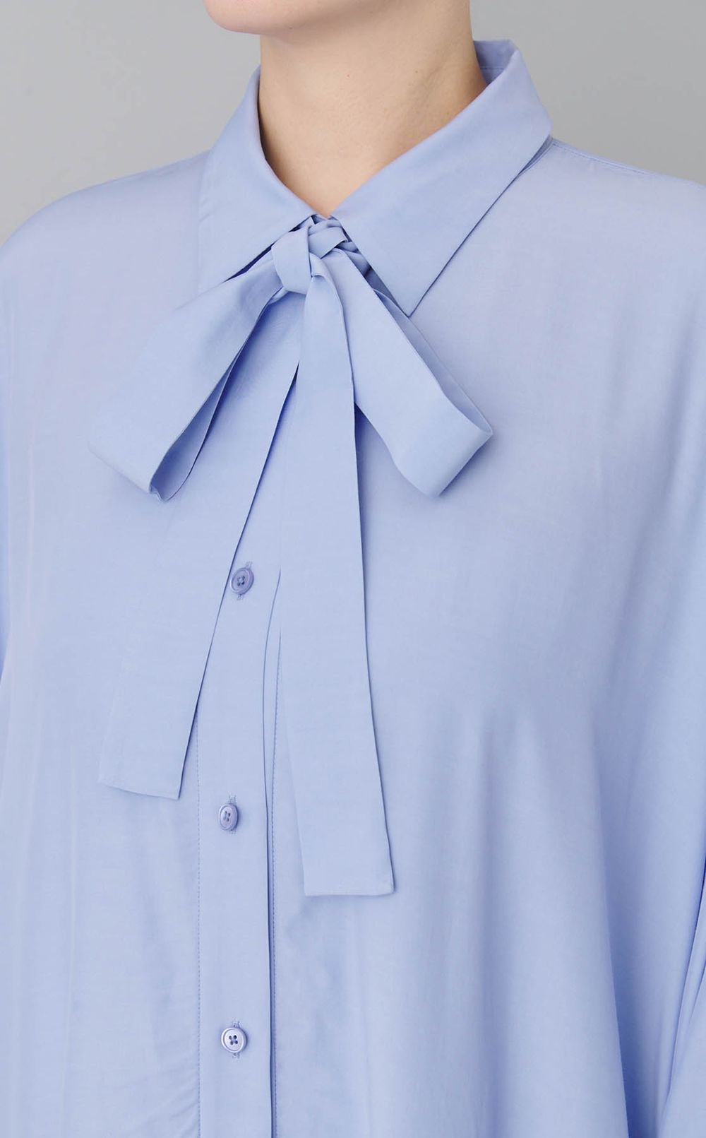 ボウタイシャツワンピース