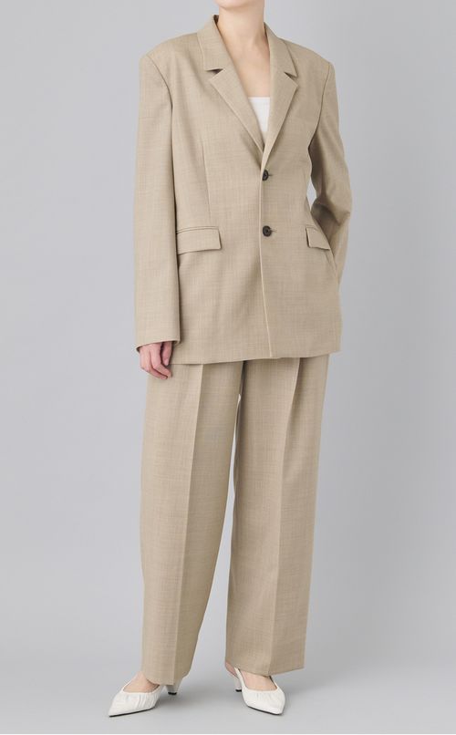 ストライプテーラードジャケット