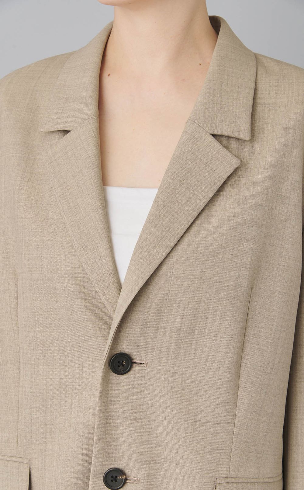 ストライプテーラードジャケット