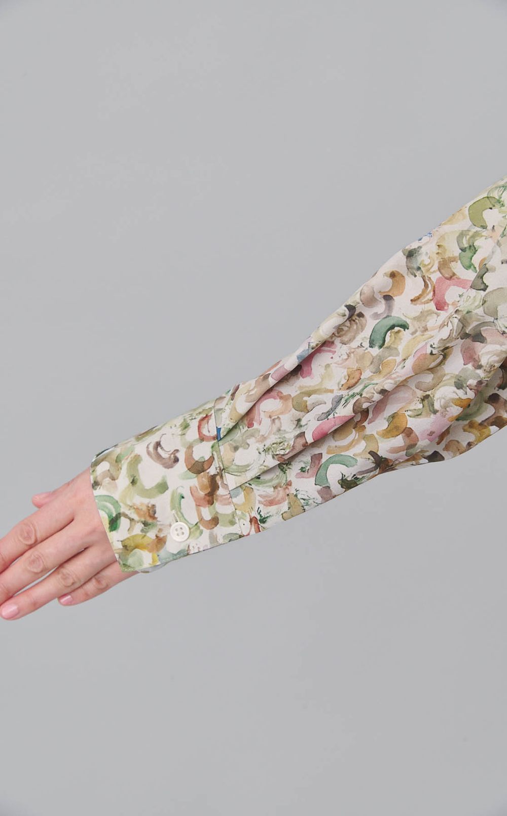 アートプリントシャツワンピース