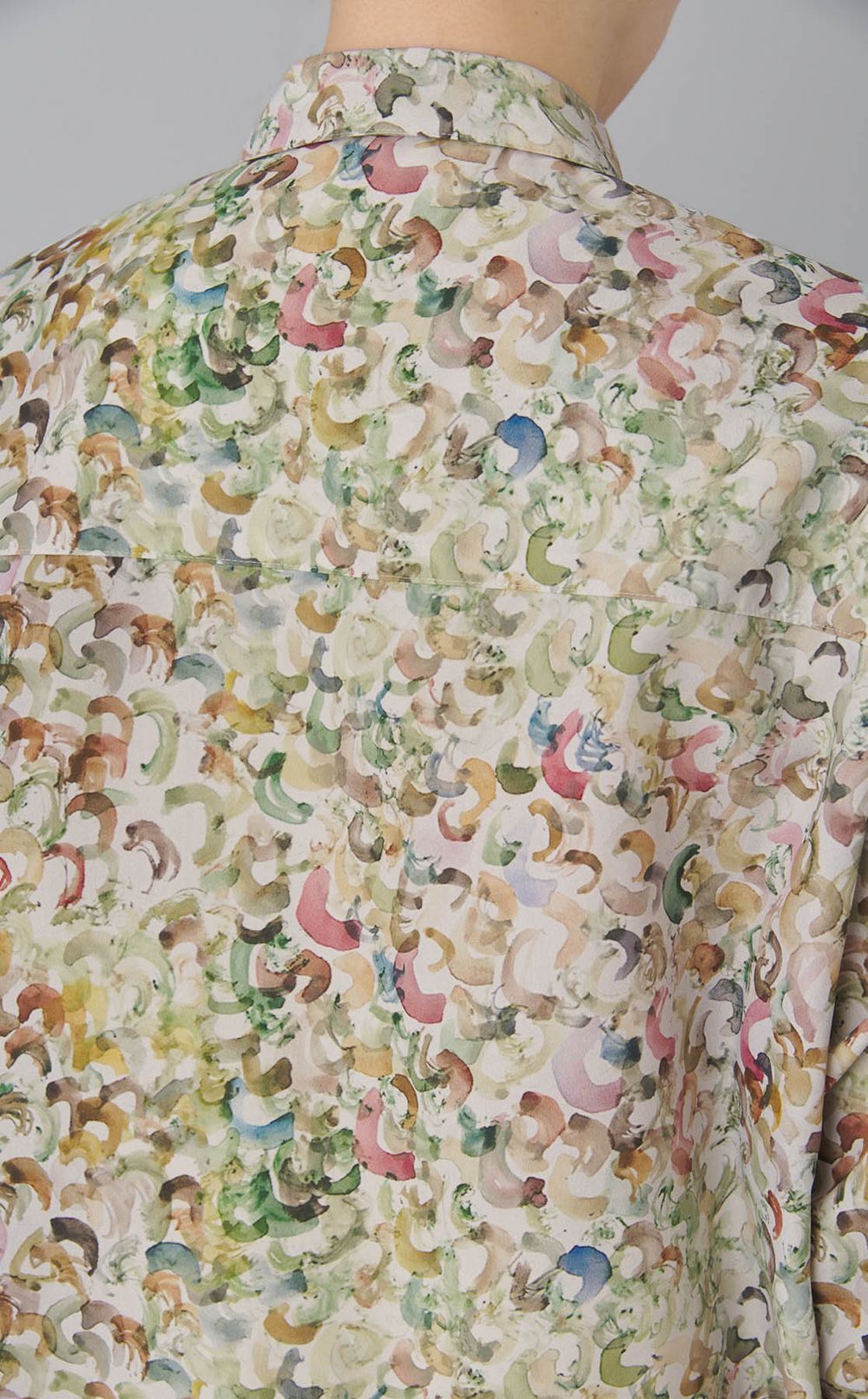 アートプリントシャツワンピース