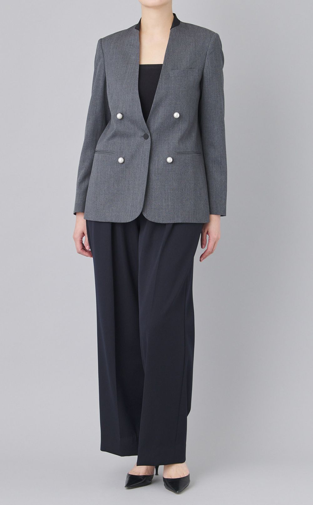 テーラードツータックスラックス