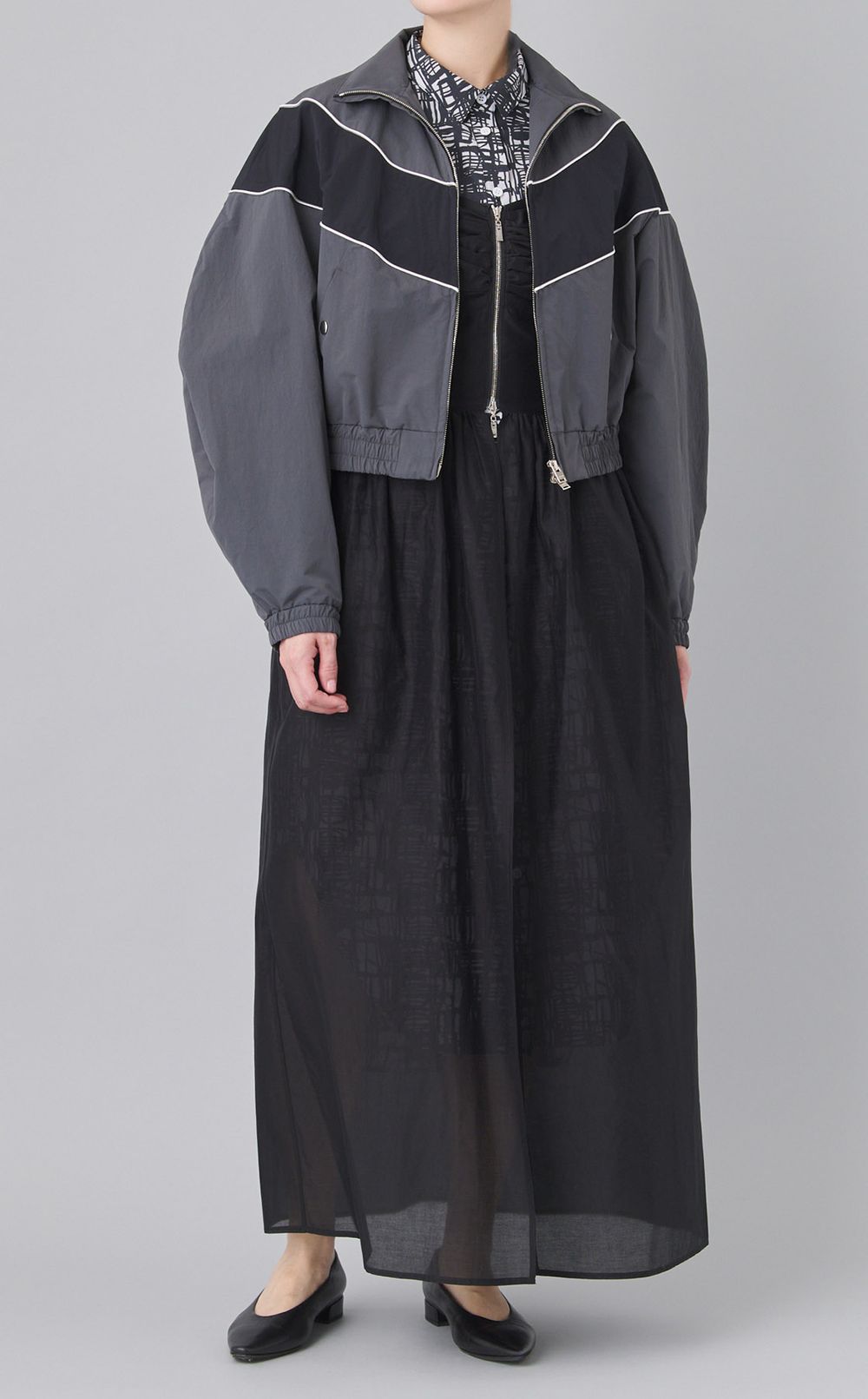 アートプリントシャツワンピース