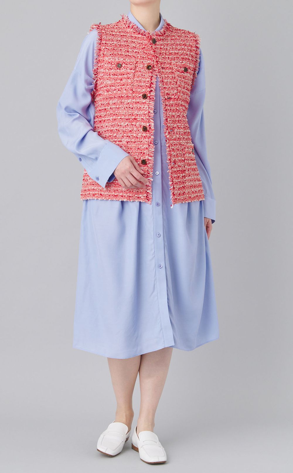 ボウタイシャツワンピース