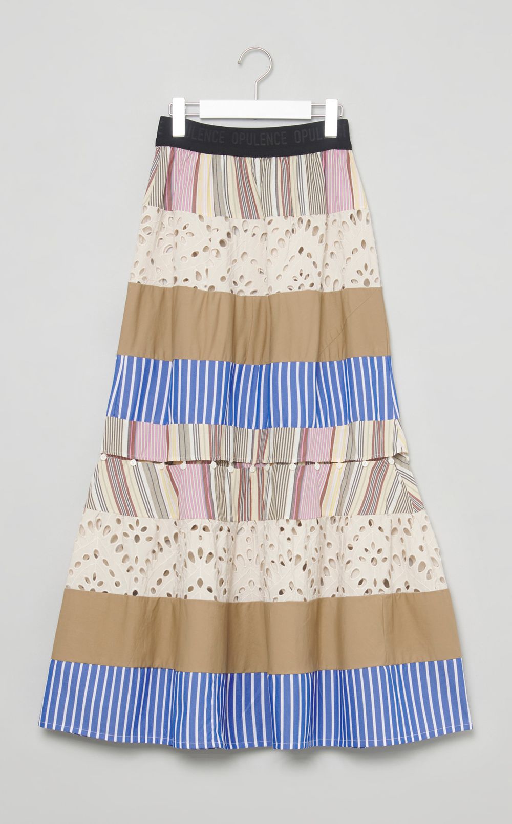 【reADdress】パッチワークティアードスカート