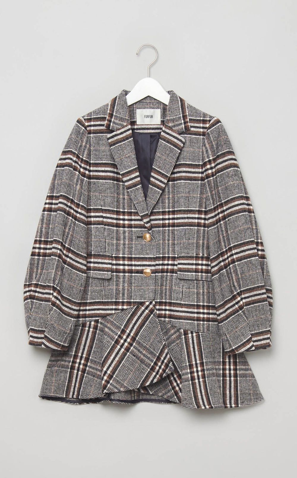 ツイードフレアドレスコート