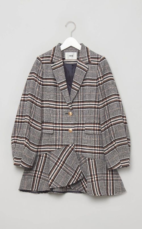 ツイードフレアドレスコート