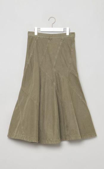 コットンバイアスミディスカート