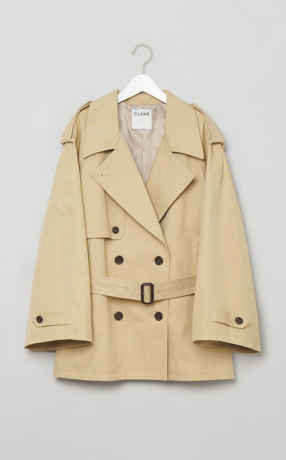 オーバーショートトレンチコート