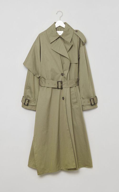 ドレープスカーフトレンチコート