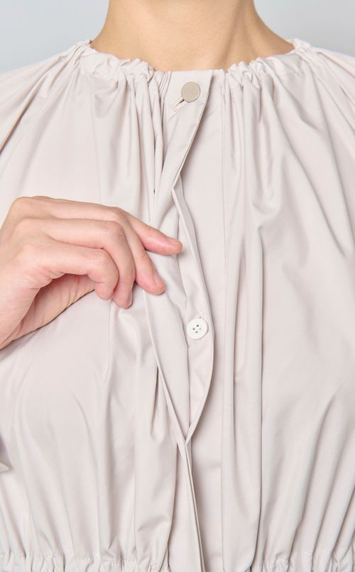 リモンタフタギャザーコートワンピース