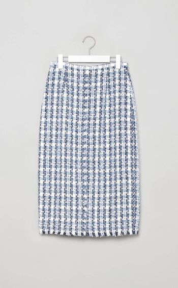 ファンシーツイード Iラインスカート