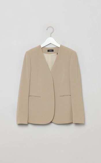 トリアセテートノーカラージャケット