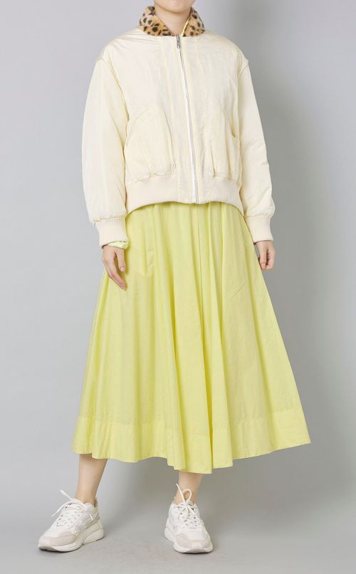 コットンギャザーシャツワンピース