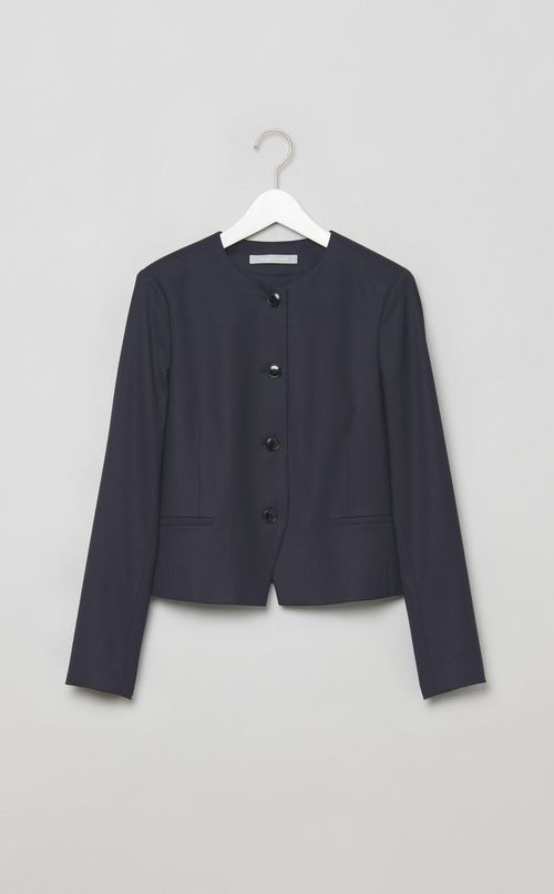 クルーネックショートジャケット