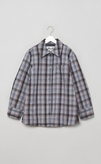 ブラッシュチェック中綿ブルゾン